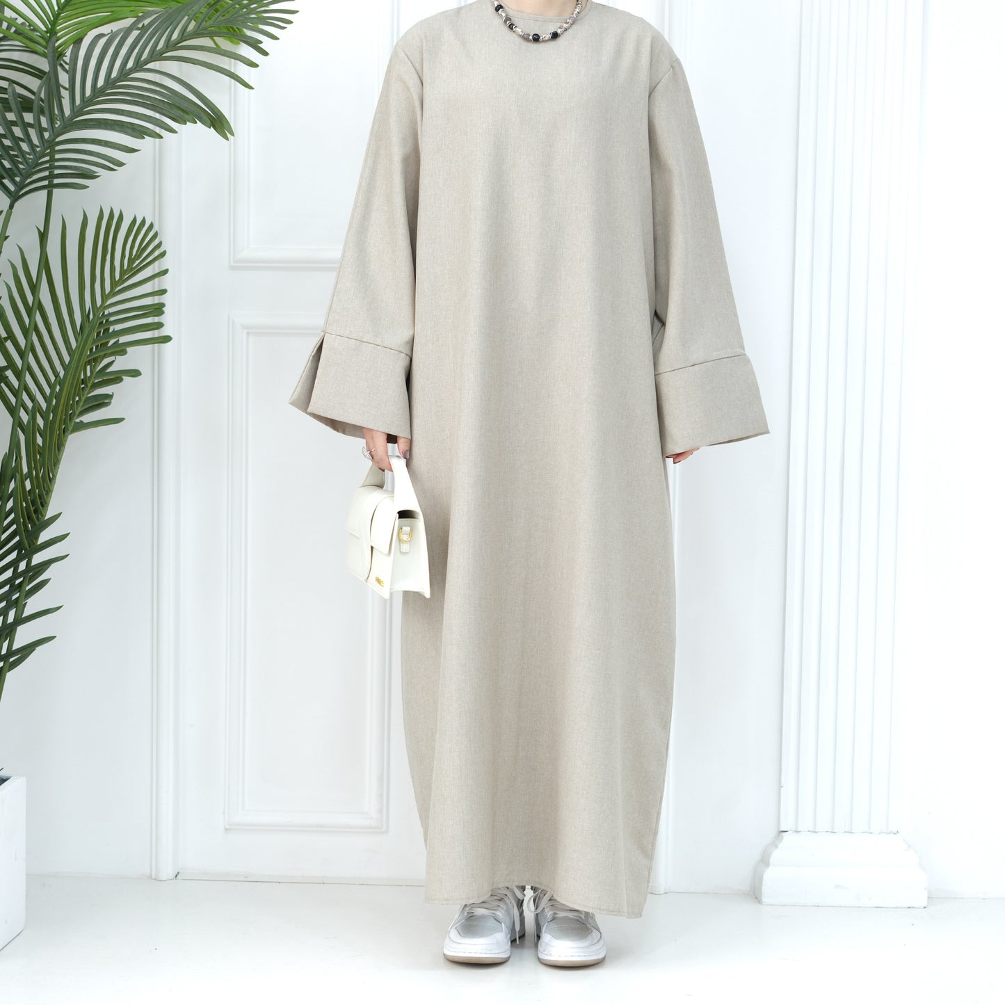 2024 New Dubai Abaya for Muslim Women Eid Ramadan Modest Dress Türkiye Loose Large Elegant Dress Gown Female Islam Clothing