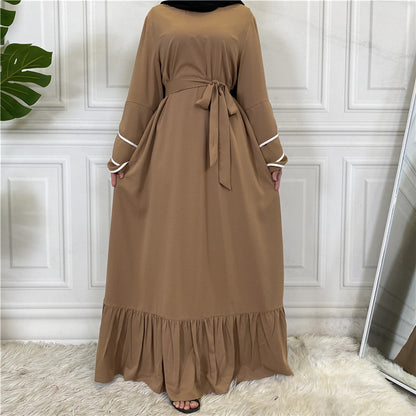 Pleated Loose Big Hem Fashion Dress For Women