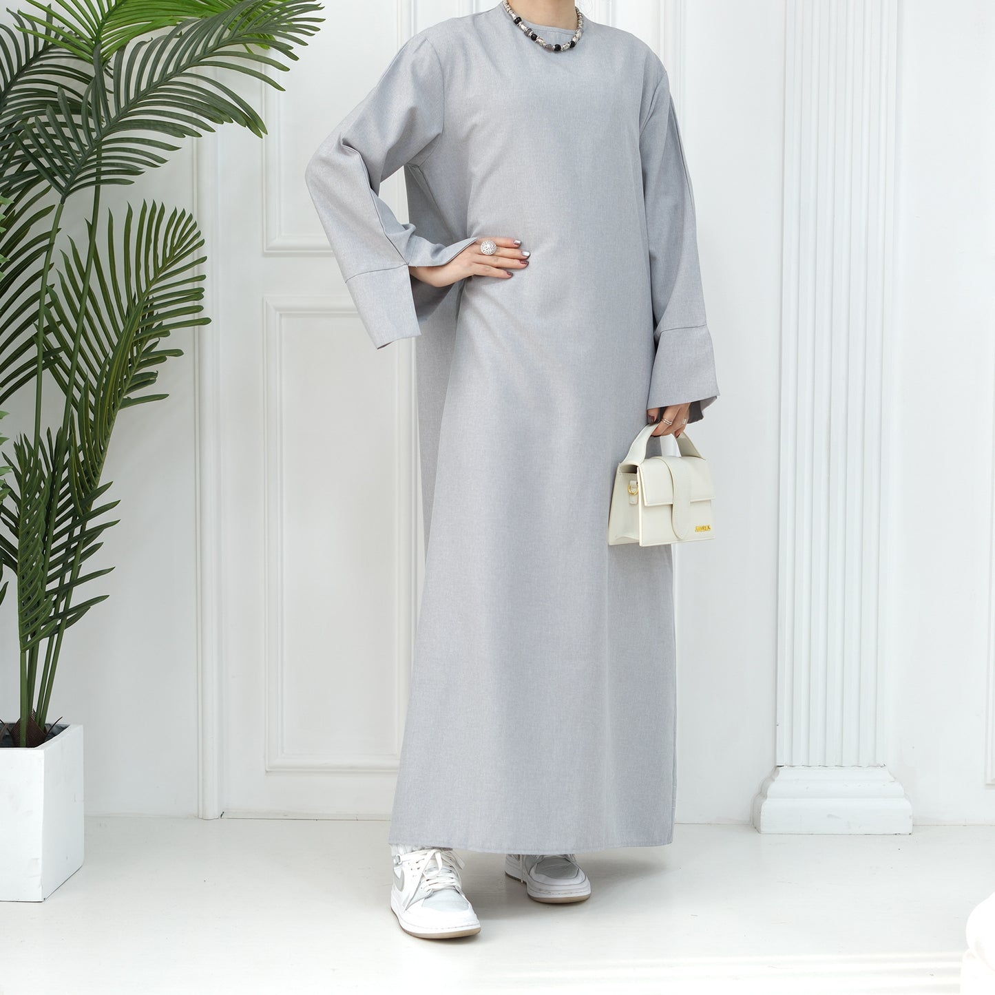 2024 New Dubai Abaya for Muslim Women Eid Ramadan Modest Dress Türkiye Loose Large Elegant Dress Gown Female Islam Clothing