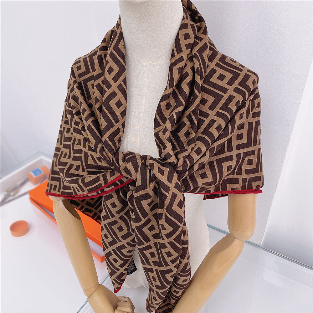 Cape Wool Scarf Large Square Scarf For Women