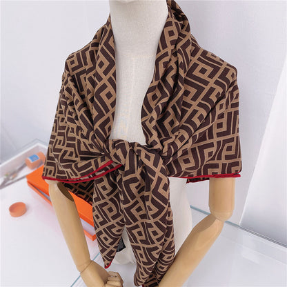 Cape Wool Scarf Large Square Scarf For Women