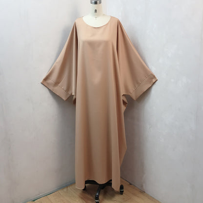 Bat Sleeve  Loose Robe Dress For Women