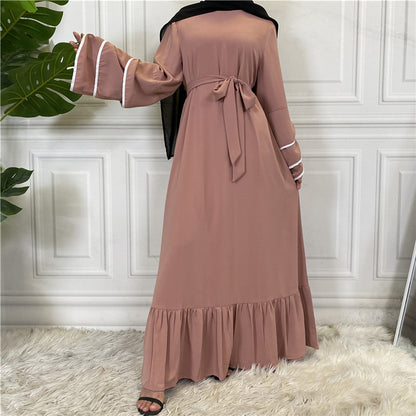 Pleated Loose Big Hem Fashion Dress For Women