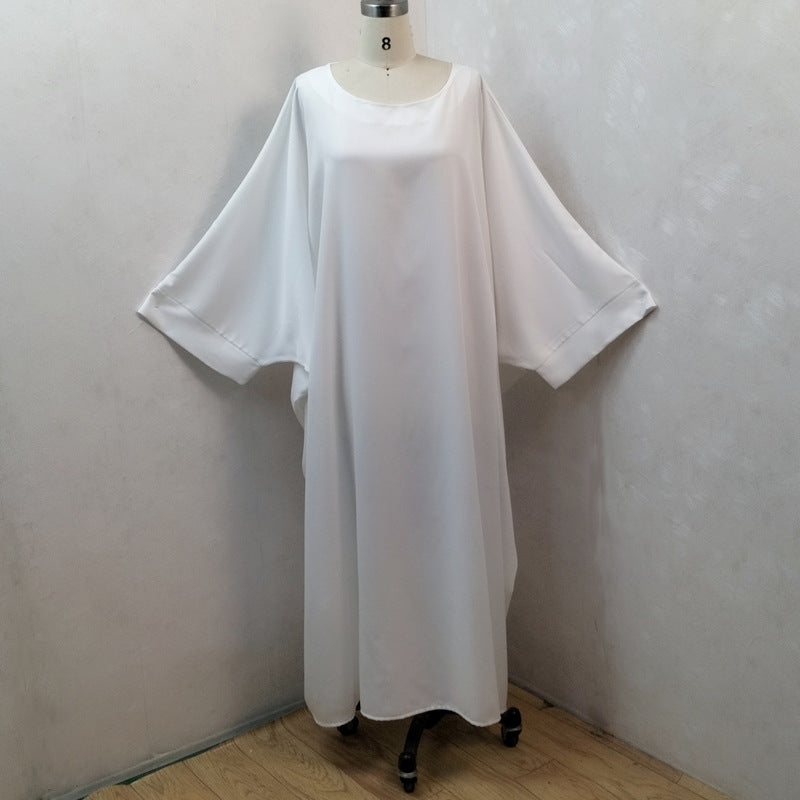 Bat Sleeve  Loose Robe Dress For Women