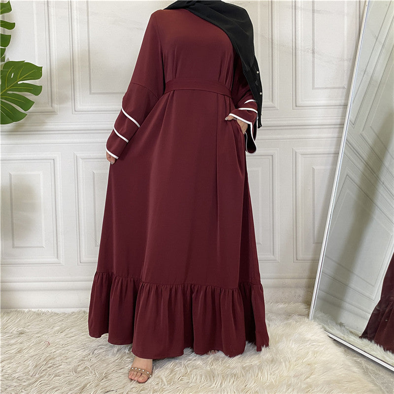 Pleated Loose Big Hem Fashion Dress For Women