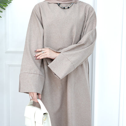 2024 New Dubai Abaya for Muslim Women Eid Ramadan Modest Dress Türkiye Loose Large Elegant Dress Gown Female Islam Clothing