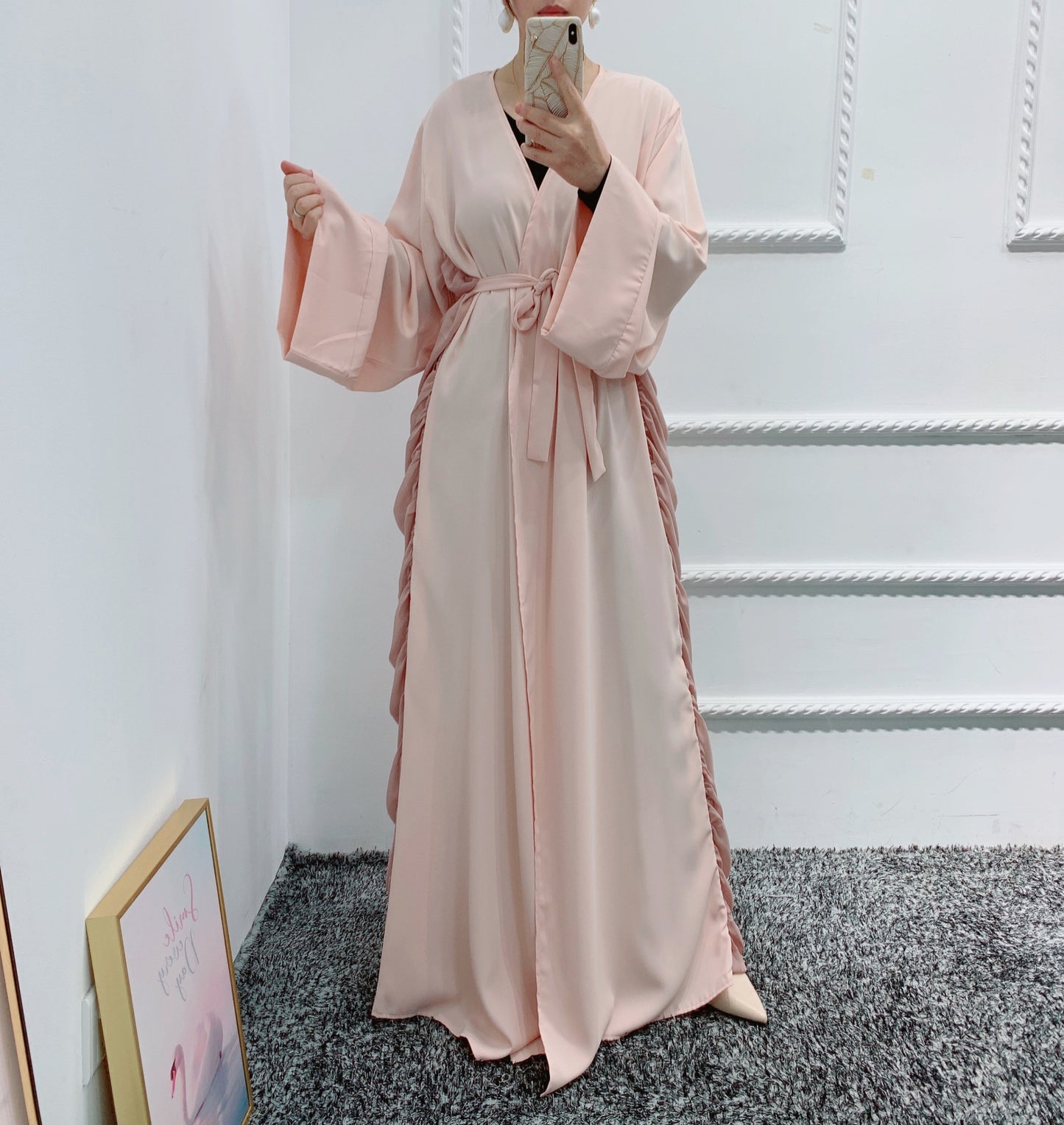 Elegant Tie Middle East Dubai Long Dress For Women