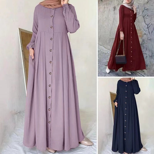 Loose Elegant Commuter Long Robe Dress For Women