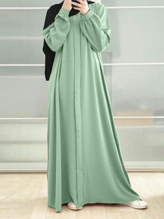 Spring And Autumn New Fashion Long Sleeve Loose Maxi Dress For Women