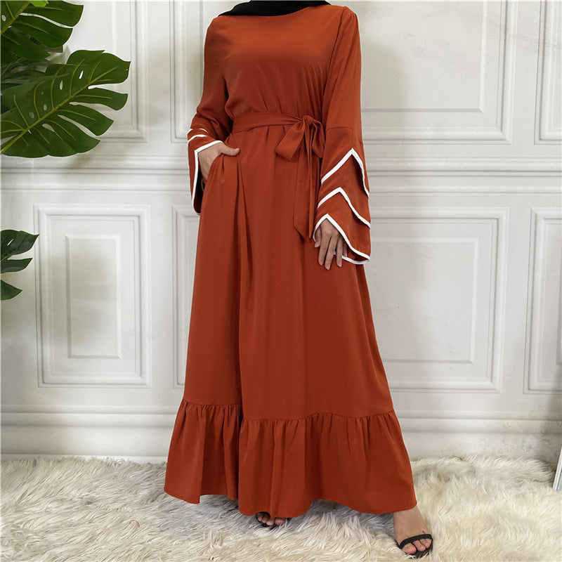 Pleated Loose Big Hem Fashion Dress For Women