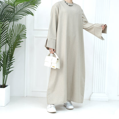 2024 New Dubai Abaya for Muslim Women Eid Ramadan Modest Dress Türkiye Loose Large Elegant Dress Gown Female Islam Clothing