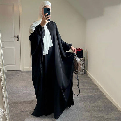 One Piece Solid Color Long Sleeve Prayer Robe For Women