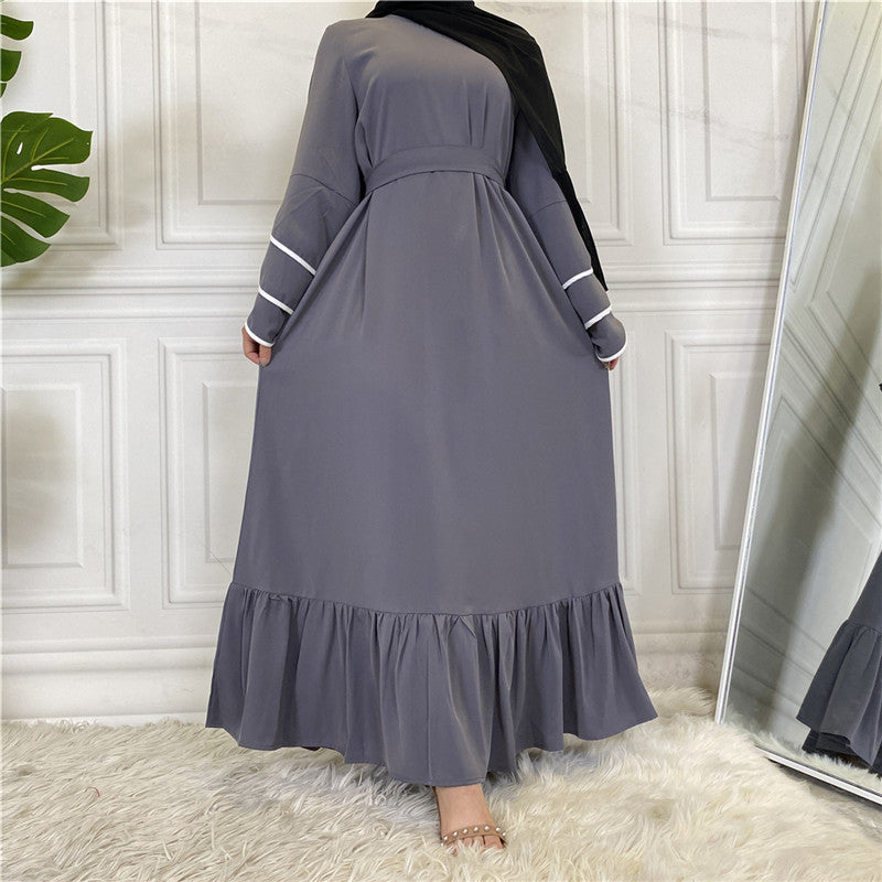 Pleated Loose Big Hem Fashion Dress For Women