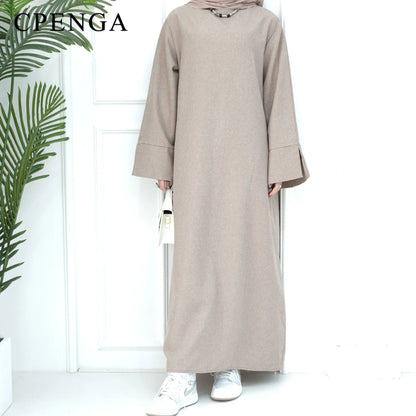 2024 New Dubai Abaya for Muslim Women Eid Ramadan Modest Dress Türkiye Loose Large Elegant Dress Gown Female Islam Clothing