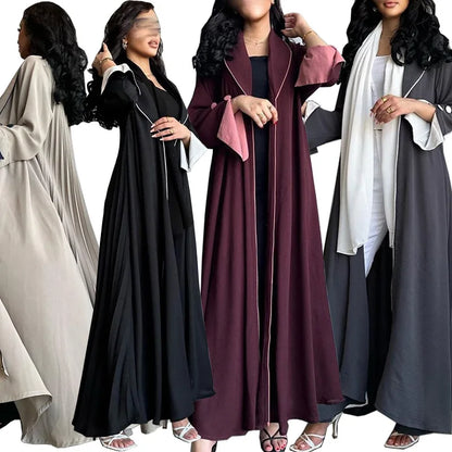 Eid Ramadan Abaya Women Black Button Split Sleeve Islam Prayer Dress Woman Kaftan Kebaya Turkey Dubai 2024 Luxury Robe Clothes